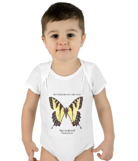 BUTTERFLIES OF CHICAGO Tiger Swallowtail Butterfly Baby Onesie