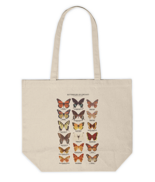 BUTTERFLIES OF CHICAGO Canvas Tote