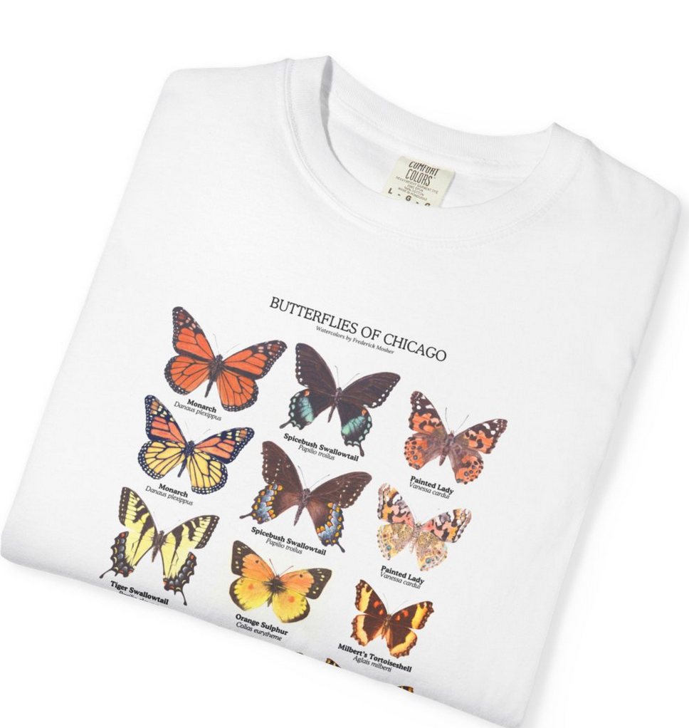 BUTTERFLIES OF CHICAGO 100% Cotton T-Shirt